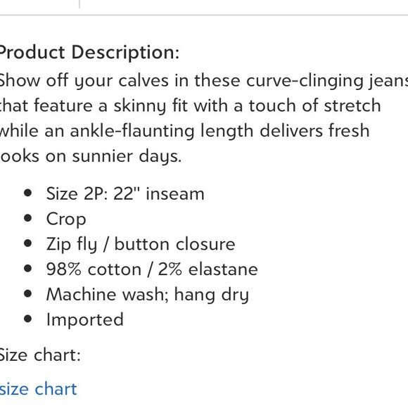 NYDJ White Dayla Capri Pants From Not Your Daughter’s Jeans 10P - Picture 8 of 8